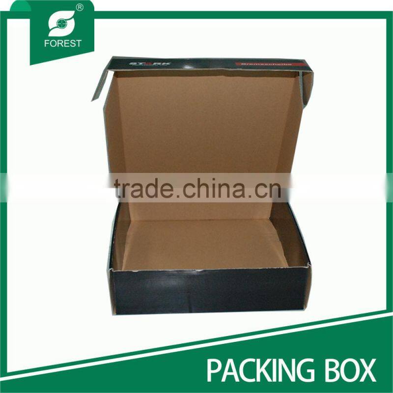 TRIPLE WALL BLACK MATT FOLDABLE PAPER BOX FOR PACKING AUTOMOBILE PARTS