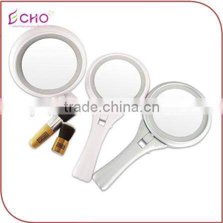 cosmetic mirror with 2X 5X 10X 12X magnify led light/ Hot sale magnifying lighted makeup mirror
