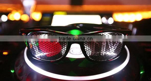 Custom Black Pinhole Glasses with custom logo