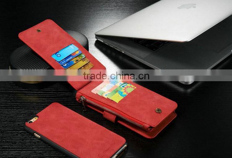 2016 Popular Design Leather Wallet Phone Cover For Iphone 6/6s