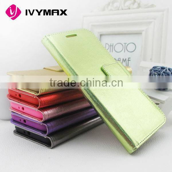 Classic Leather Wallet Case for Samsung Galaxy S6 Flip Case