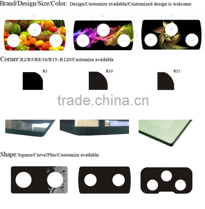 hot sale kitchen appliance tempered glass top for gas stove manufacturer