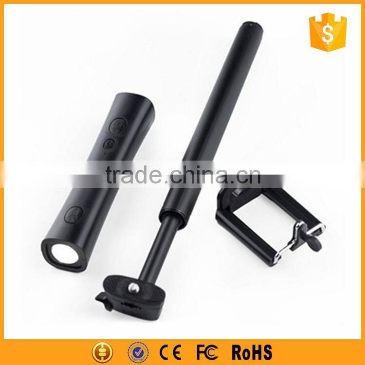 Multifunctional wireless selfie stick power bank 2200mah with LED torch