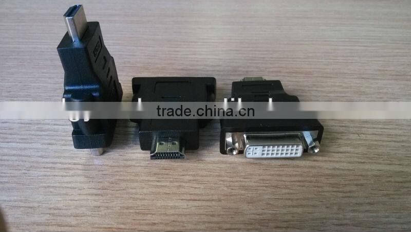 2015 High quality HDMI Male to DVI 24+1P Female Black Adapter