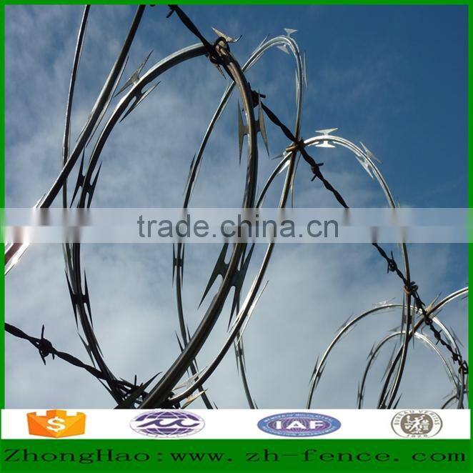 Factory direct sale high security used Prison razor barbed wire Fence