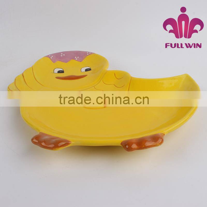Hand-painted Ceramic Large Duck design Platter