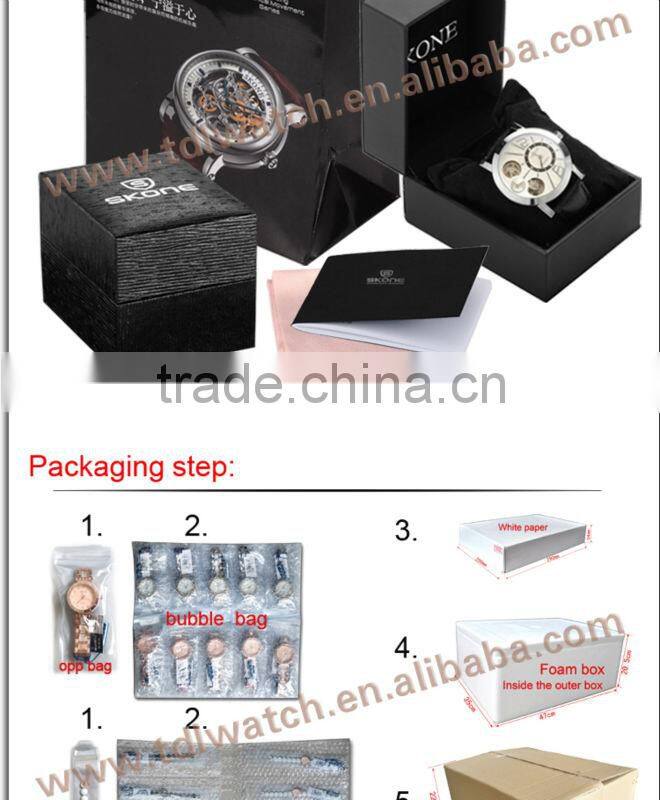 Top Brand SKONE Design Leather Strap Roles Watches Men