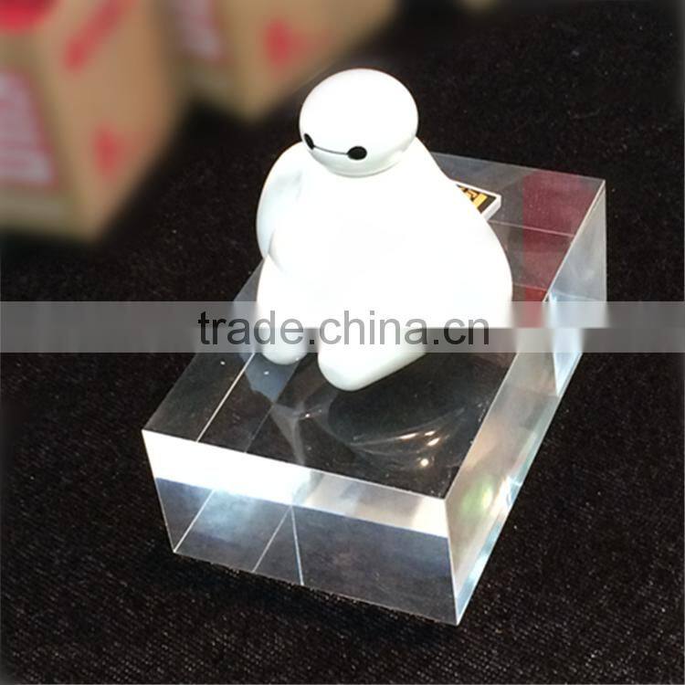 High grade plexiglass display block, 20mm plexiglass acrylic block
