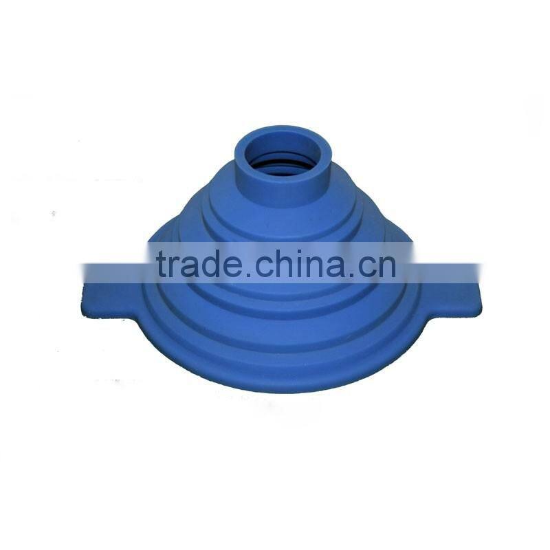 Dongguan silicone items foldale durable silicone square funnel