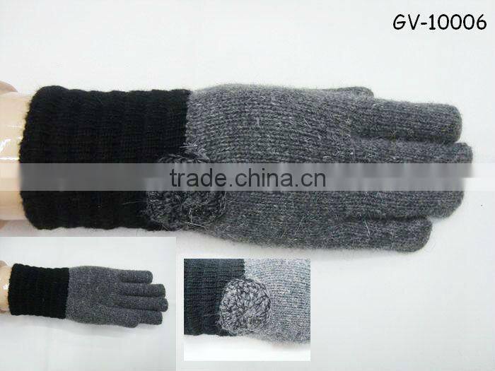 Fashionable jacquard knitted glove GV-10000