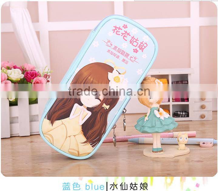 Wholesale pencil case box best selling beautiful pen bag
