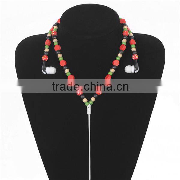 2015 High Quality Direct Selling Necklace Earbuds/Earphone Wholesale