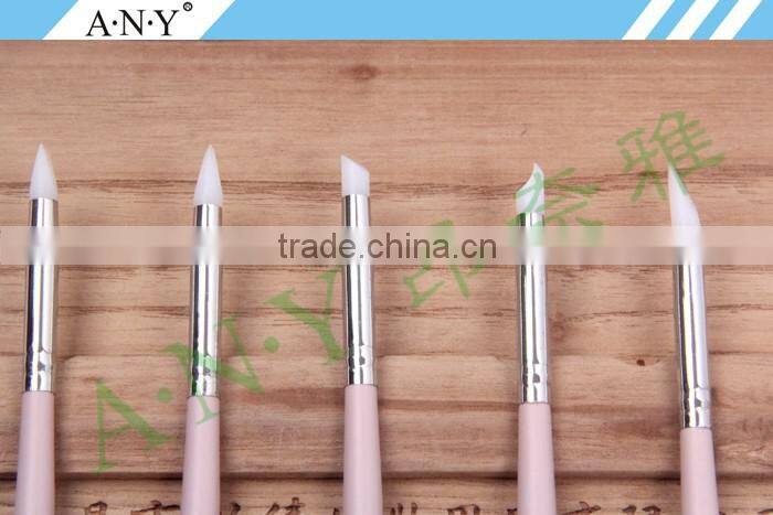ANY 5PCS Nail Silicone Brush Set Art Silicone Brushes Professional Nail Products Manufacturer