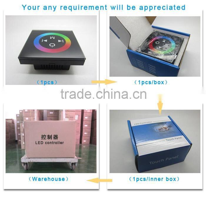 LED RGB RF controller touch remote
