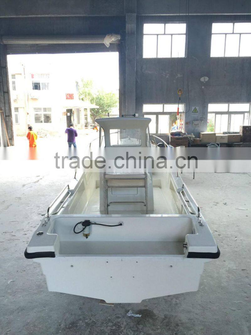6.82m fiberglass The middle bridge leisure and fishing boat