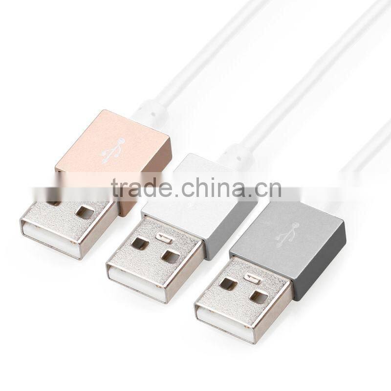 MFi certificate TPE jacket alloy casing usb to 8pin cable