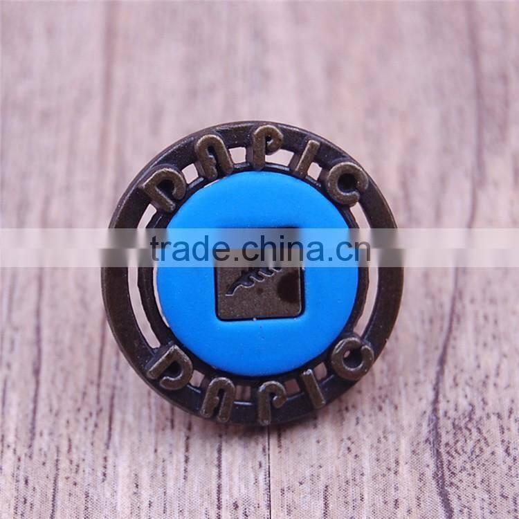 Private custom fur coat blazer shirt embossed metal buttons