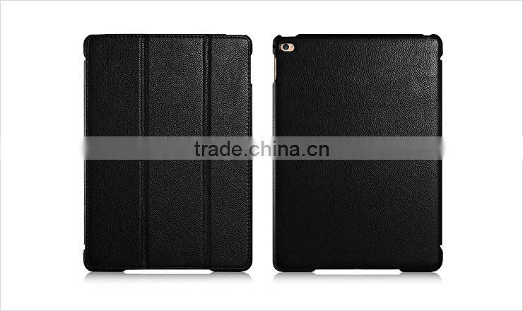 High Quality Side Open Leather Smart Case For iPad Air 2
