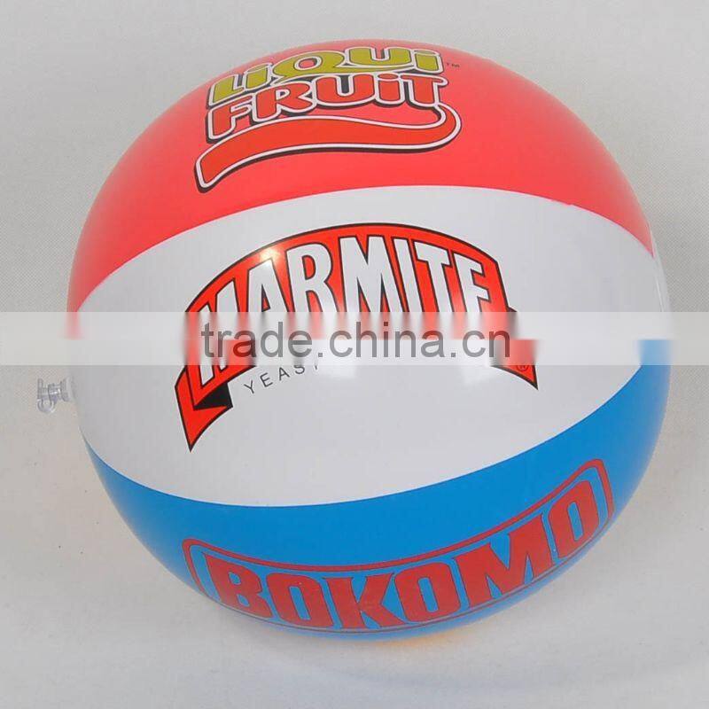 cheap blue and white inflatable promotion beach ball