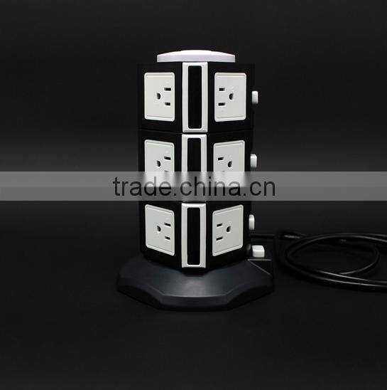 250v universal electrical extension multi power socket outlet