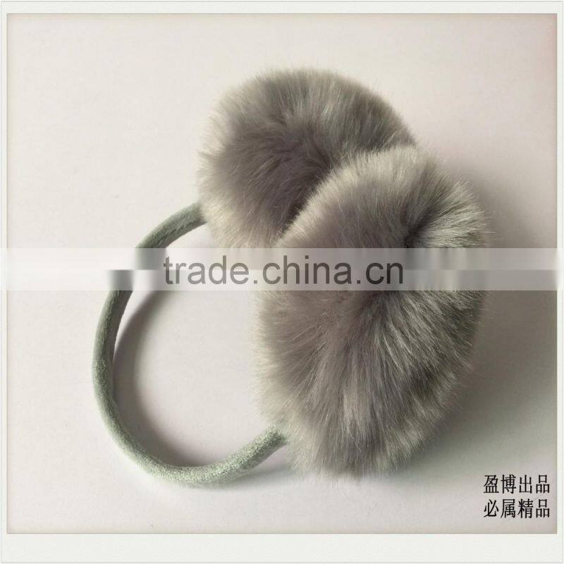 2016 Winter Big Size Faux Fox Fur Earmuffs Ear Muff Artificial Raccon Fur Warm Ear Cover Ladies Earmuffs