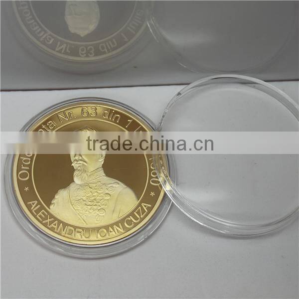 Custom Made Gold Plated Brass Coin