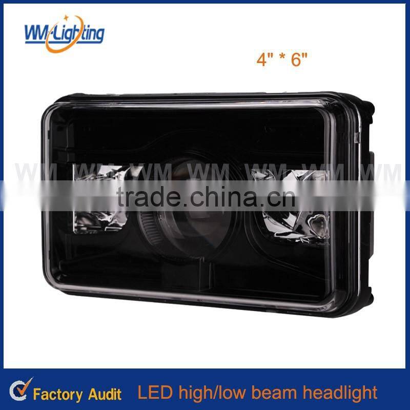 4inch * 6inch square headlights LED sealed beam high/low beam for jeep headlight