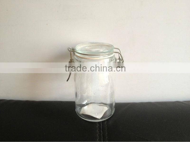 clip top clear glass canisters