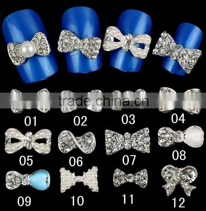 2016 New fashion butterfly opoola nail art decoration 3D nail art metal stud