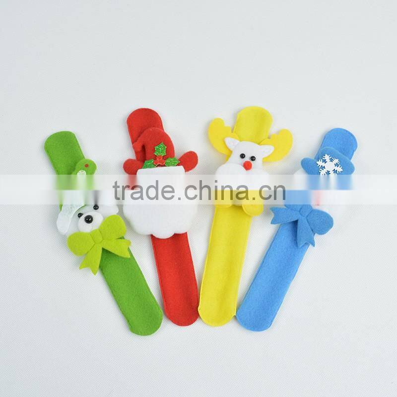 2016 Christmas kid gift slap bracelets for sale