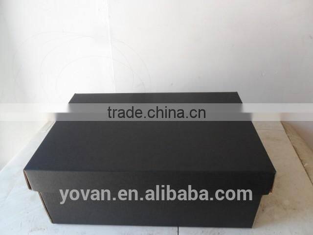100% Handmade OEM Cardboard Black UV Printing Shoes Packaging box