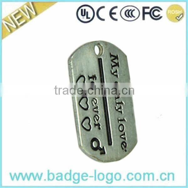 wholesale custom metal wing pendant
