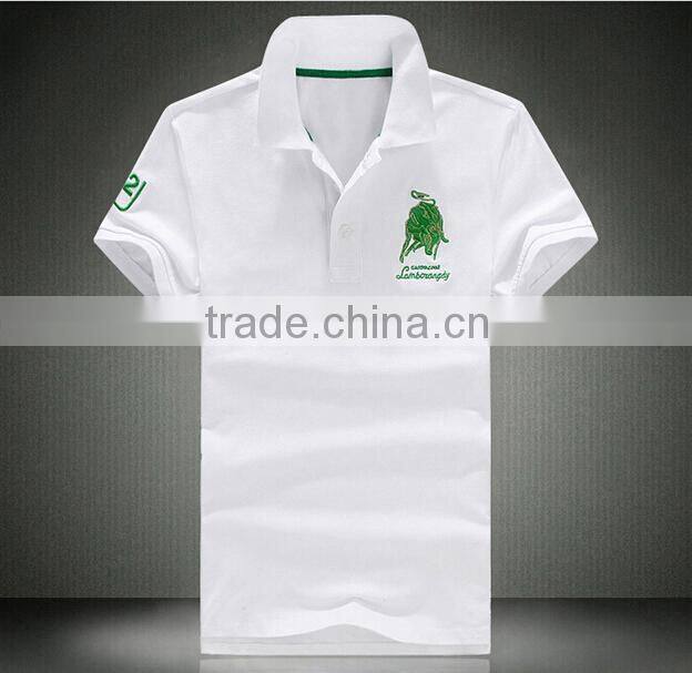 2015 Summer Polo Mens Fashion Slim Fit Men Polo Shirt Short Sleeve Cotton Plus Size Solid Casual Polo Shirt Promotion