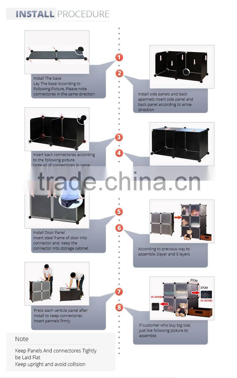 Wholesale DIY ventilation plastic shoe cabinet