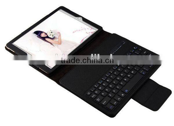 Bluetooth 3.0 Keyboard Leather Case Wireless Leather Keyboard Case with Removable Keyboard for iPad Pro 9.7"