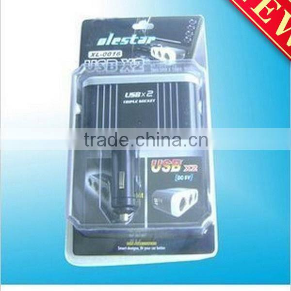 three Way Car Cigarette Lighter Socket Splitter