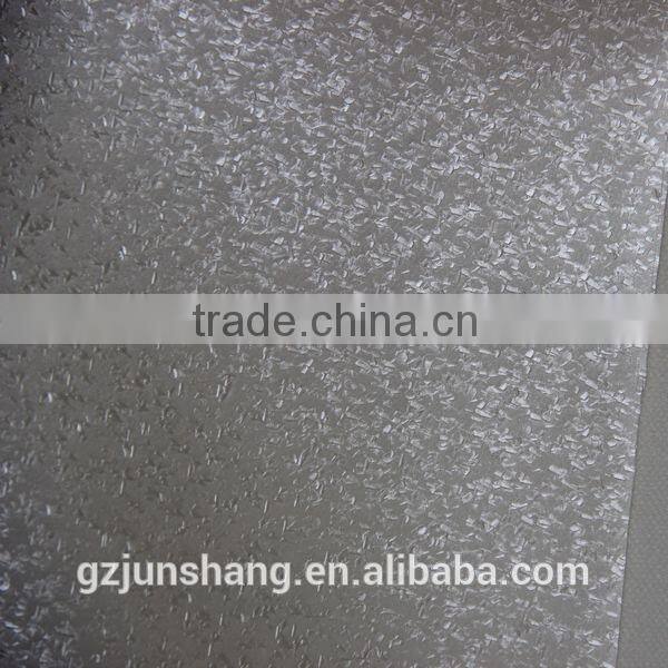Semi PU leather use for designer wall paper with metallic color