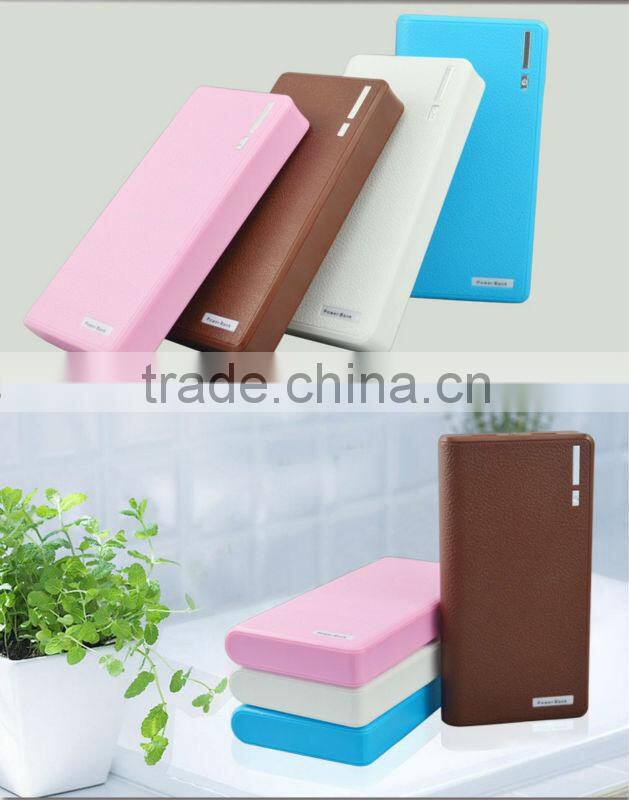 2015 newest gift design super wallet mobile power bank 20000mah