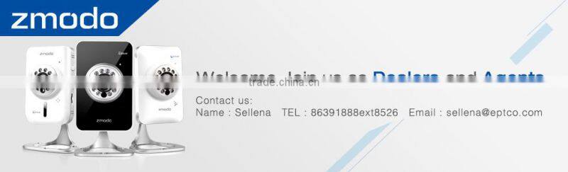 Zmodo HD 720p p2p IP camera with up to 64G SD card for smart home surveillance