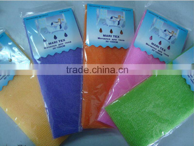 2016 Hottest Nylon exfoliating scrubber for body
