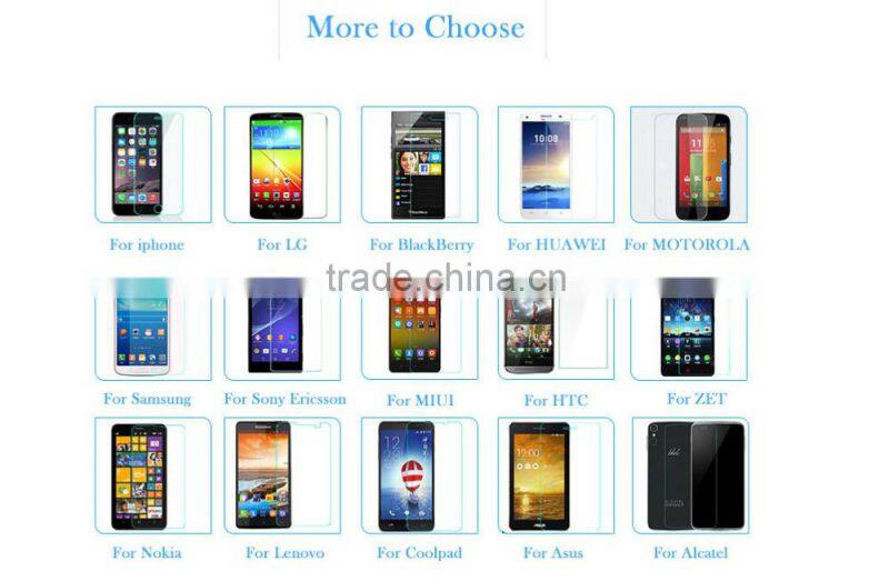 Top quality 0.33mm 2.5D Premium ultra thin mobile phone 9H tempered glass for huawei P9 plus screen protector