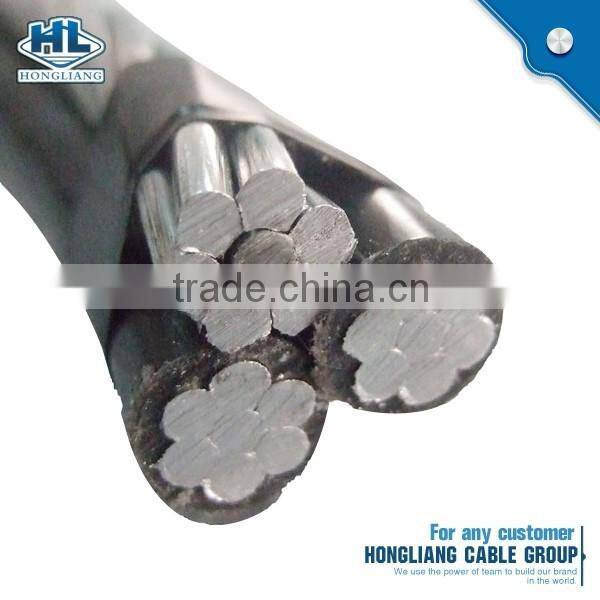 ACSR Conductor XLPE Insulated 1kV low voltage Aerial Bundled Cable ABC cable