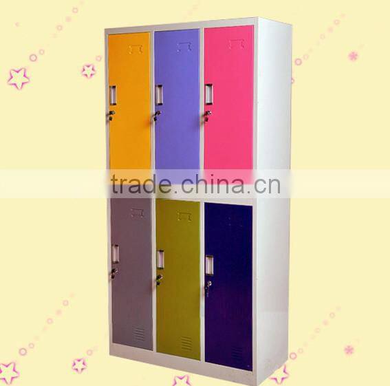 Professional electornic steel 6 door locker latest style