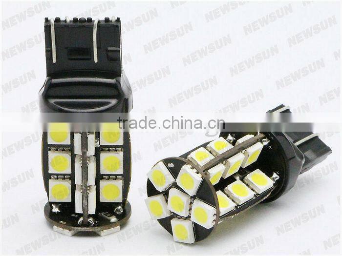 Super bright 576LM 4.1W T20 7443 30 SMD 5050 LED Bulb Car Turn signal Brake Stop parking car Light White Blue Red Yellow 12V