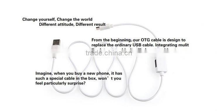 Hot! wholesale for android usb OTG USB Cable OTG AN11