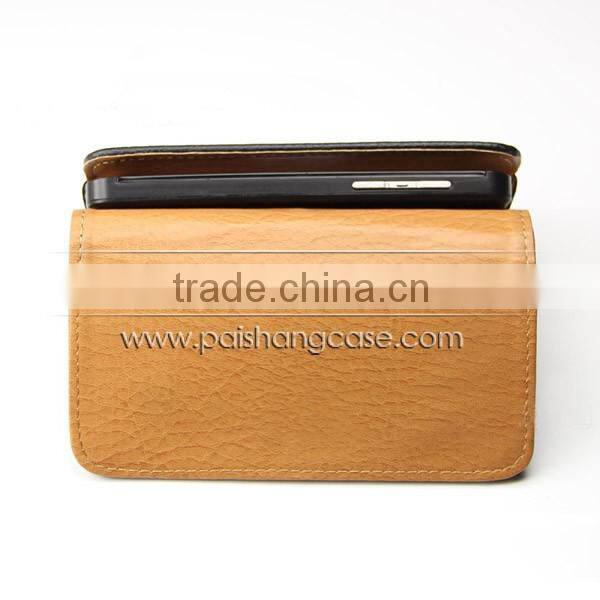 Holster belt clip grain PU leather case cover for Galaxy S2 size