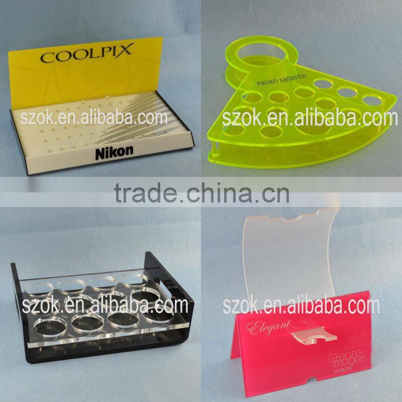 Acrylic modern colored kitchen ceramic knife block set