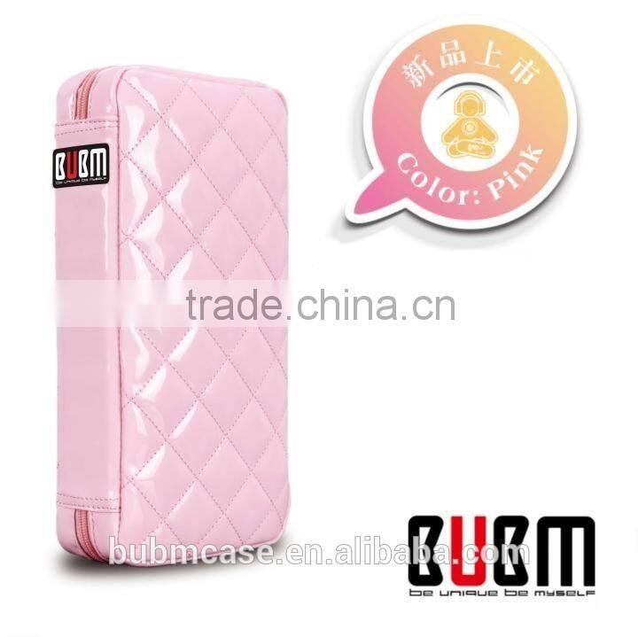 Fashion Pink 64 Capacity PU Fabric DVD Case CD Holder personalized cd case multi disc dvd cases