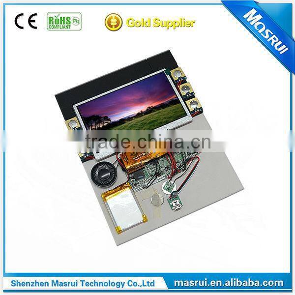 LCD Video brochure module / Video greeting card module from Chinese factory