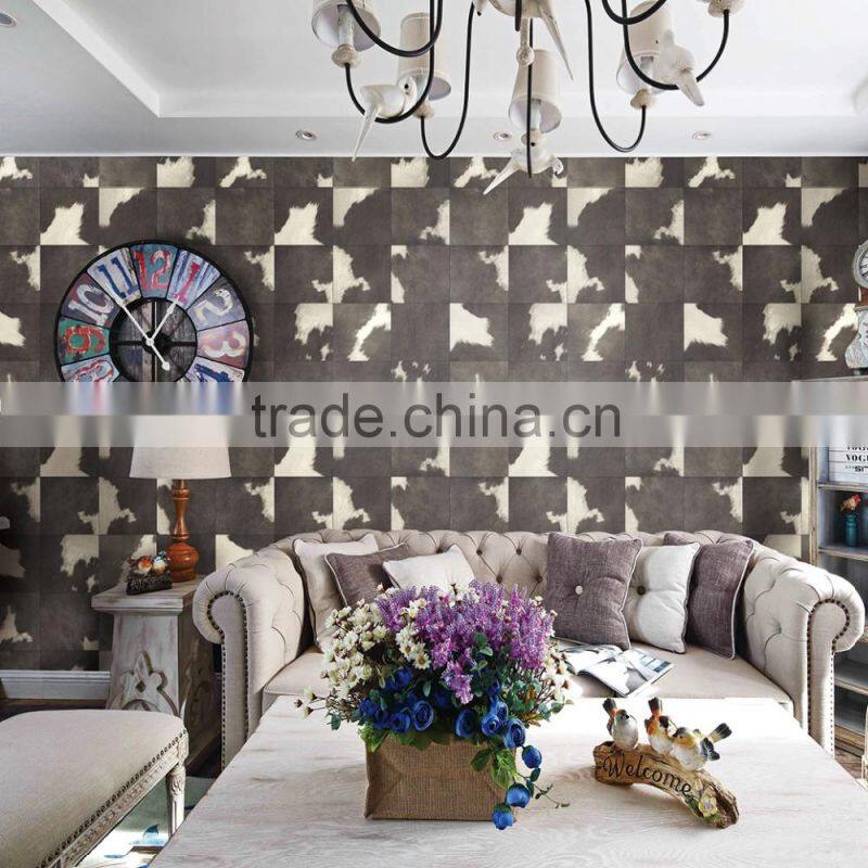cheap modern decorative wallpaper of brown color for living room